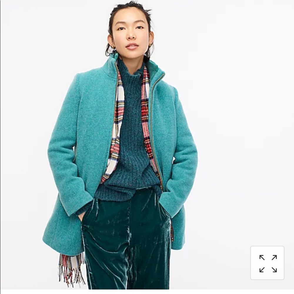 J. Crew Lodge Coat in Italian Stadium Wool- 12P